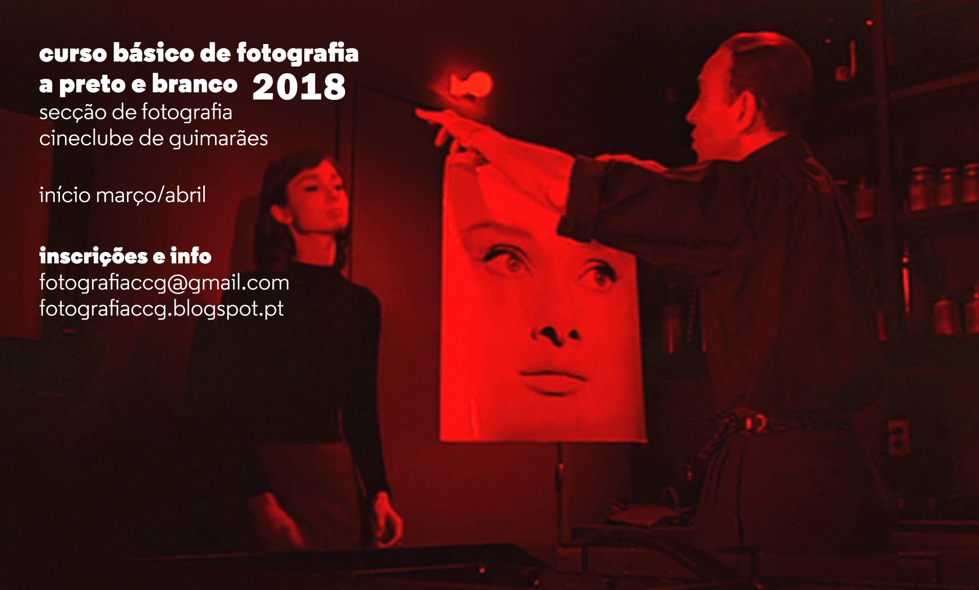 Curso básico de Fotografia a preto e branco 2018